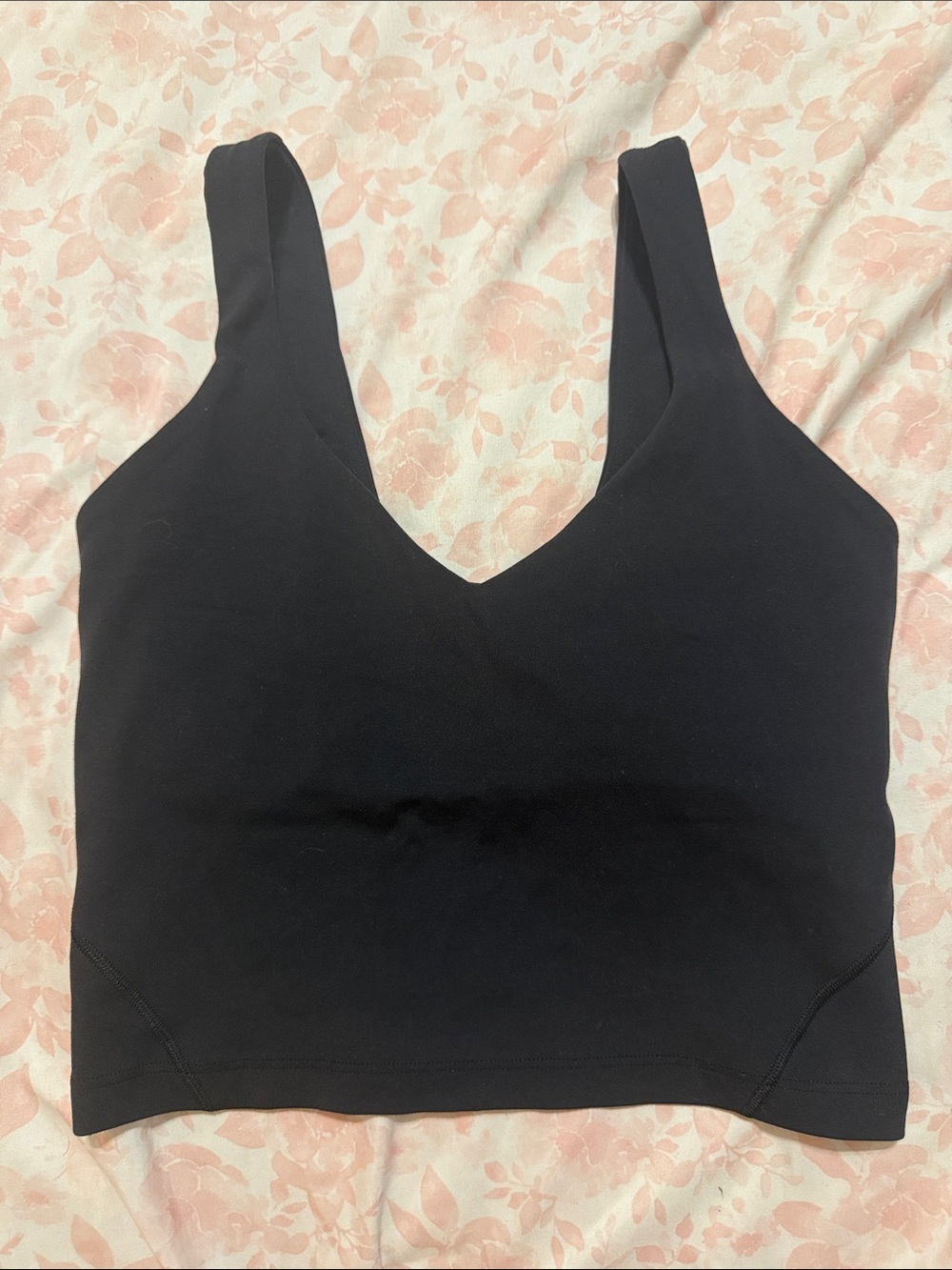 lululemon athletica Black V-Neck Bralette Tank